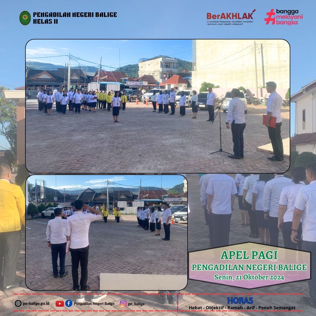 KEGIATAN APEL PAGI 